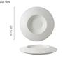 Kreativer runder Keramikteller Pastateller Steakteller Haushaltsküche Einfarbige Geschirr Snack Salatteller Suppenteller