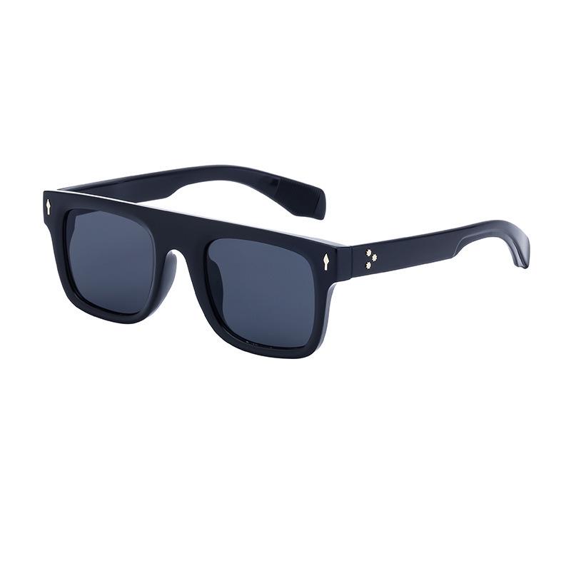 Men’s High-End Square Frame Sunglasses: Premium Outdoor Sun Protection Brand.