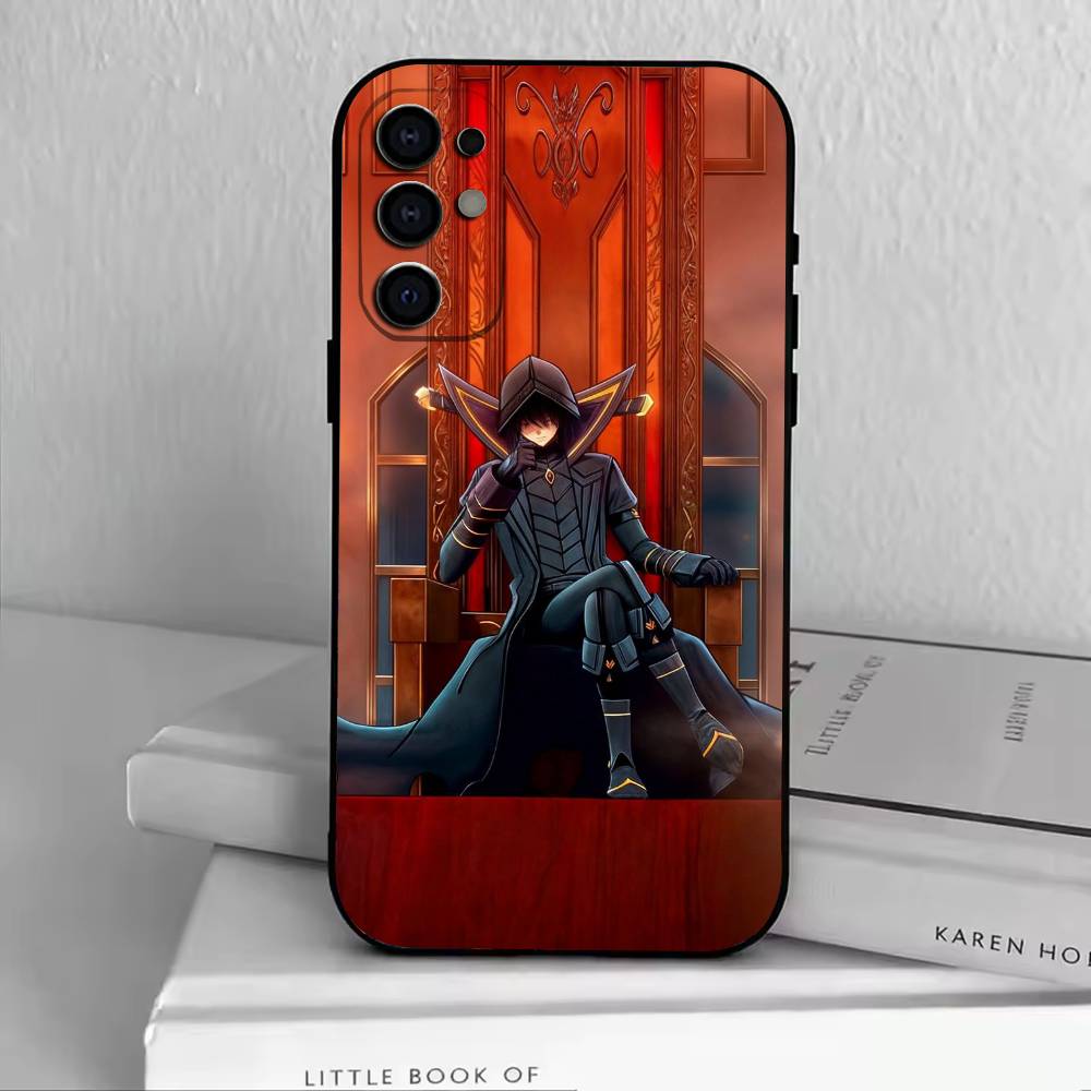 E- Eminence In Shadow Anime Phone Case Black Silicone Soft For Samsung S25,S24,S21,S22,S23,S30,Ultra,S20,Plus,Fe,Lite