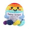 Mini Knitted Wool Octopus Toy Graduation Funny Positive Crochet Doll