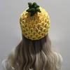 Warm Knitted Fruit Hat Creative Pineapple Beanie Lemon Strawberry Pullover Cap  Skiing