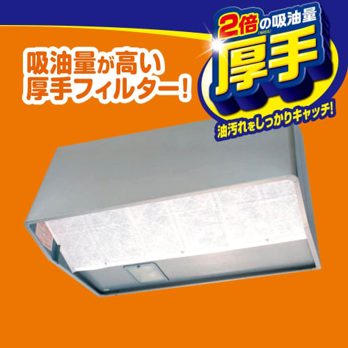 Two 90cm Super Deep Filters (Pack of 2) by Toyo Aluminum. Prevents grease and grime, easy to install, perfect for kitchen cleaning. Thick, durable, an