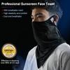 UV-Schutz Vollgesichtsmaske Atmungsaktives Eis Seide Fahrrad Halstuch Radsport Bandana Maske Sommer Outdoor Hängendes Ohr Schal