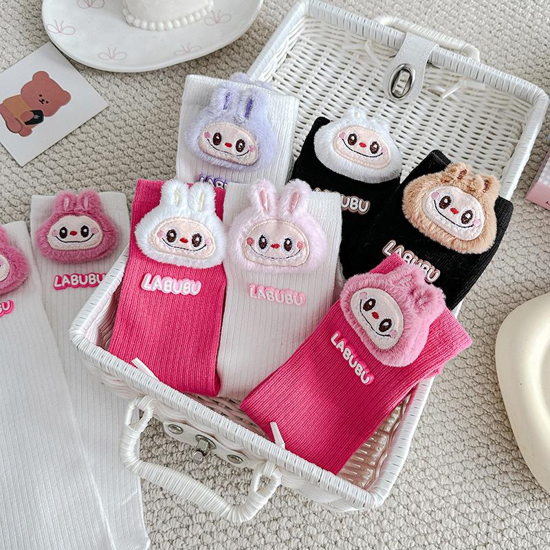 Socks For Children'S Girls Anime Kawaii Kawaii Style Mid-Tube Trendy Student Socks