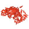 100pcs Orange Carrot Button 4 Sizes DIY Cute Wood Buttons for Crafting Sewing Christmas with 2 Holes