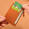 Ultra Thin Multi Slot Card Bag Women Zipper Coin Purse Coin Pouch Large Capacity ID Card Holder Credit Card Holder Badge Holder