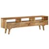 Day and Night - Day and Night TV Cabinet Made of Solid Mango Wood 140x30x41 Cm