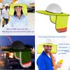 4 Pack Hard Hat Sun Shade - Full Brim Mesh Sun Shield with Reflective Strip Visor