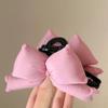 Solid Color Bow Hair Claw Korean Style Large Shark Clip Personalized Hair Crab Clip  Ladies