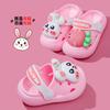 Summer non-slip children's slippers cartoon bunny closed-toe sandals baby clogs boys' and girls' sandals