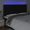 VidaXL LED Headboard Bedroom Furniture Double Bed Accessory Head of Bed Frame Interior Black 3122580