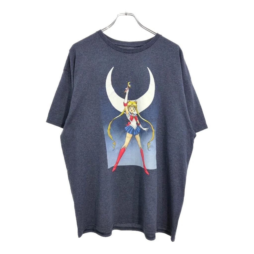 Sailor Moon Graphic Anime T-Shirt XL Navy Rare Tee M