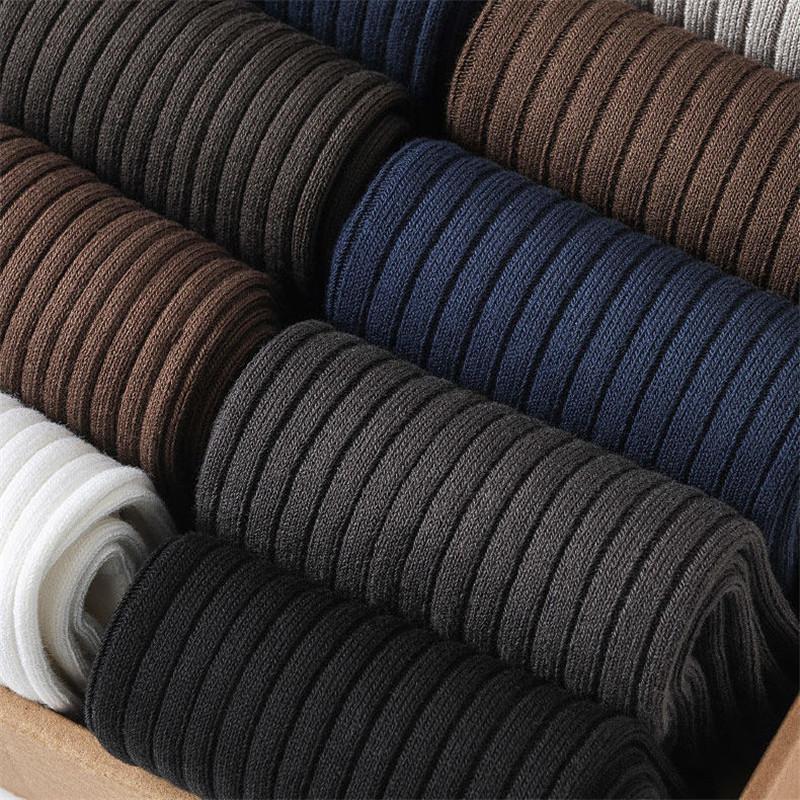 10 párů/sada Pánské ponožky Bavlna Dlouhé Business Vysoce kvalitní tlusté teplé ponožky na podzim Zima Pánské zateplené