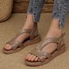 Neue Sommer Sandalen Damen Eckige Zehenpartie Spaltleder Gladiatoren Schuhe Klobiger Absatz Riemchensandalen für Damen High Heels Sandalen
