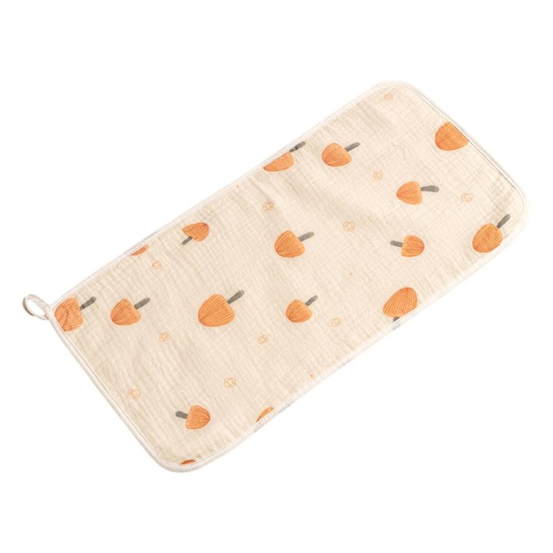 Baby Infant Cotton Wiping Towel Baby Face Towel Washcloths Nursing Towel Saliva Wipe with Cartoon Pattern 25x50cm