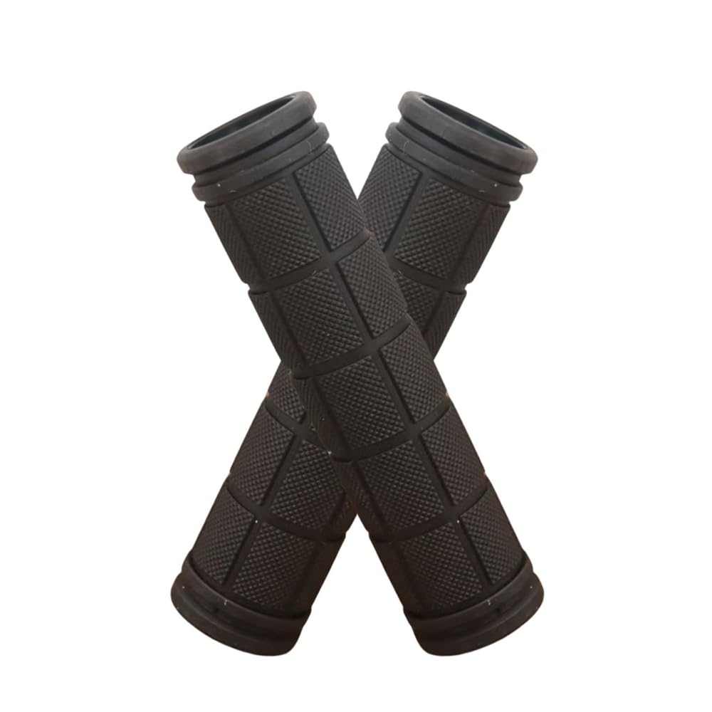Bicycle Handlebar Grip for Mamachari Kick Mountain Cross Custom Black Set, Rubber, Replacement, Repair, Spare, Non-stick/Soft, Anti-Slip, (Japanese