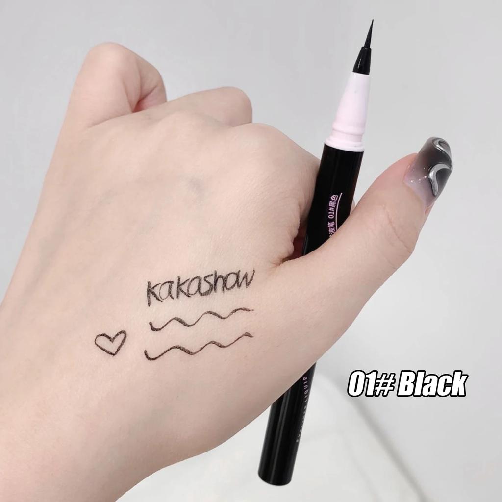 0,05 mm Eyeliner Flüssigstift Matt Geschmeidig Schnelltrocknend Wasserfest Ultradünner Eyeliner Unterwimpernstift Wischfest Koreanisches Make-up