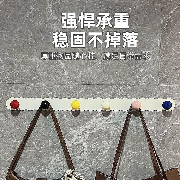 Creative Non-punching Hook On the Wall, Bathroom, Wall-mounted Strong Load-bearing Hook Behind the Entrance Door