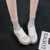 CRLAYDK Womens Platform Mesh Skate Shoes Lace Up Casual Sneakers Summer Ladies Non Slip Sports Walking Flat Tennis