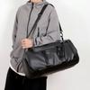 Large Capacity Luggage Handbag Dry Wet Separation Travel Shoulder Bag PU Leather Backpack  Mens