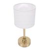 Cordless Fabric Table Lamp USB Rechargeable Bedside Table Lamp for Bedroom Touch Control Iron Aluminum Alloy