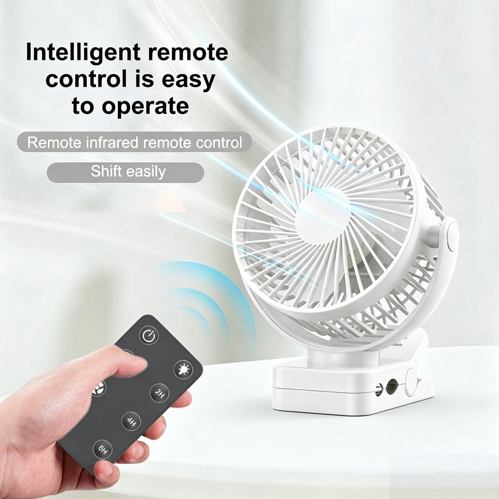 Clip On Fan with Magnetic Base USB Fan 360 degrees Rotation Horizontal and Vertical, 3 Speeds and Quiet Operation, 3