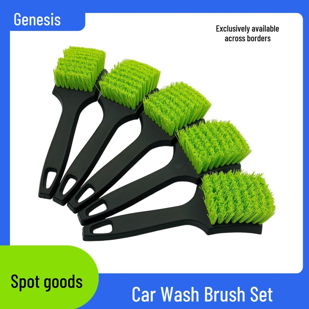 Genesis Car Wheel Hub & Tire Cleaning Brush for Deep Crevice Decontamination