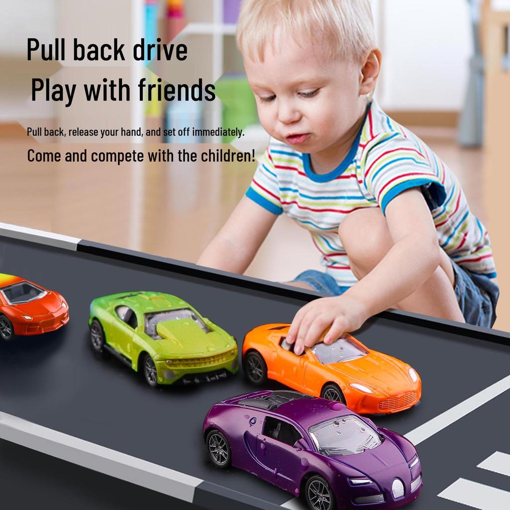 Water-Reactive Color-Changing Alloy Racing Car Model 1:60 Pull-Back Toy for Boys