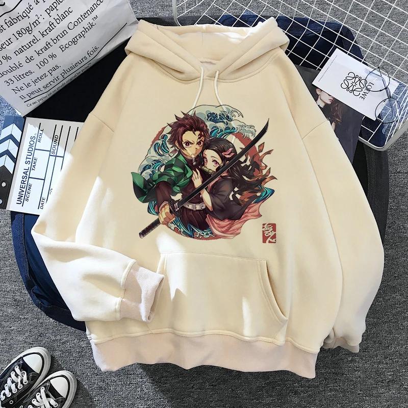 Demon Slayer Japanese Anime Hoodie 2000s Japanese Style Y2k Men's Fashion Casual Hoodie Harajuku Cartoon Hoodie