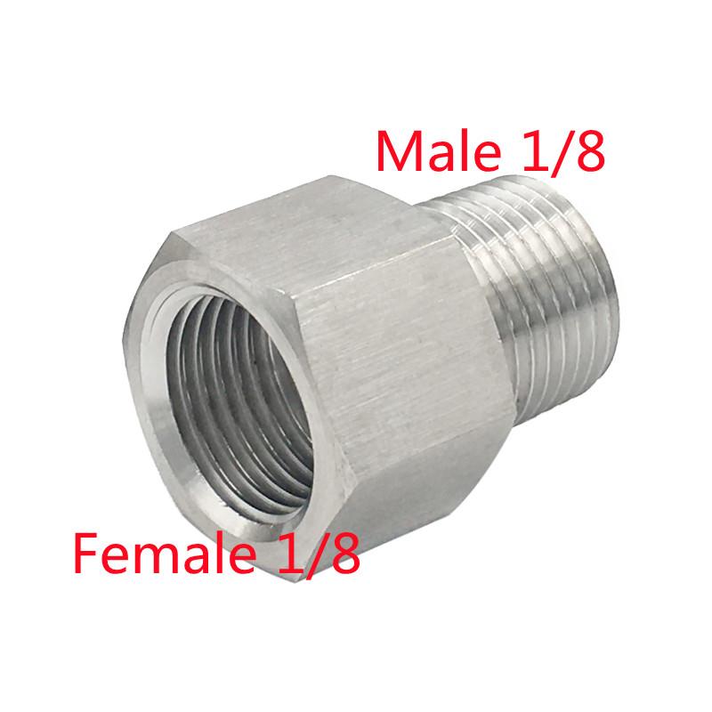 1 pezzo Acciaio Inossidabile SS304 Raccordo Tubo Resistente ad Alta Pressione M10 M14 M16 1/8" 1/4" 3/8" 1/2" BSP Filettatura Maschio Femmina