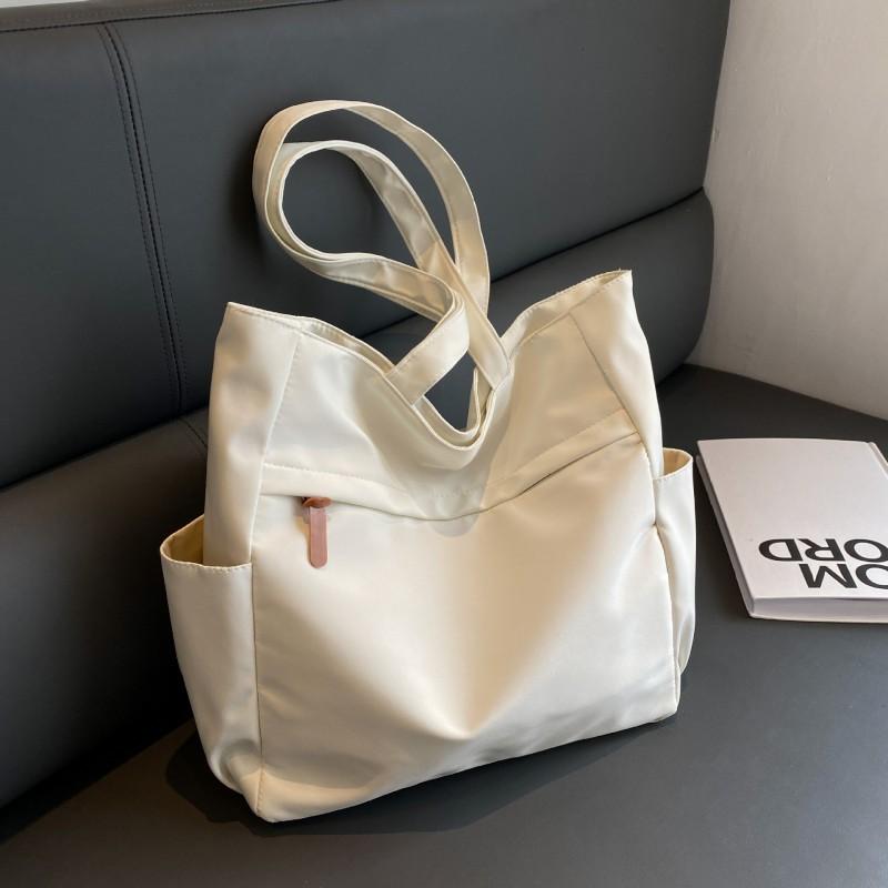 All-matching Women's Tote Bag Nylon Shoulder Large-capacity Commuting Casual Solid Color Simple Portable Female