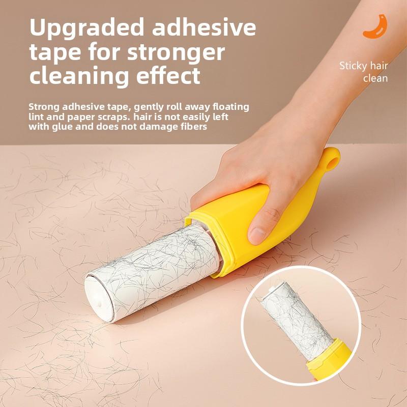 Banana Lint Roller Pet Hair Remover Double-Sided Clothes Fabric Shaver Brush