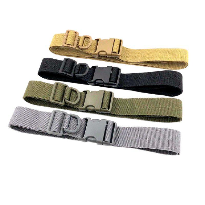 Adjustable Tactical Belt Military Nylon Waist Belt with Metal Buckle Waist Belt Heavy Duty Training