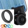 2Pcs Thick Flat Rubber Ring Silicone Tightle Stretchable Wheel Ring Flexible Elastic Silicone Luggle Wheel Hoops Diameter 35mm