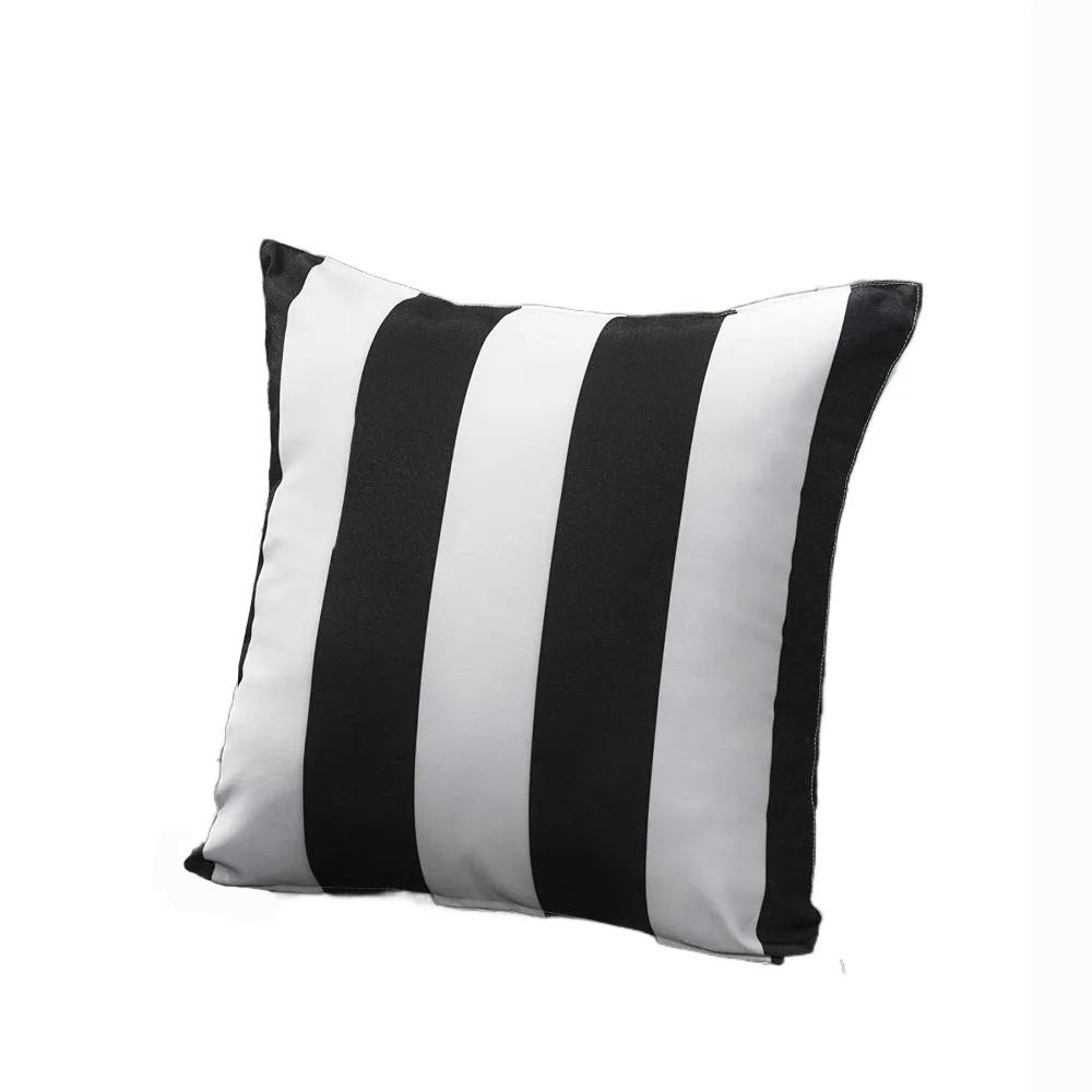 Colorful Waterproof Outdoor Cushion Cover Striped Durable Pillow Cover Modern Pillow Case Sofa