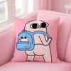 Kwaii Cute K-Ketnipzs The B-Bean Anime Pillow Case Anti-Dustmite Pillowcase Invisible Zipper Silky Short Plush Sofa Cushion Cove