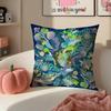 Cambodian Buddha Print Art Cushion Cover Pillowcase Short Plush Invisible Zipper Room Sofa Cushion Cover