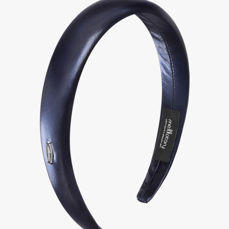 Mellotory einfacher glänzender Haarreif (Marine)