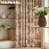 1PC NAPEARL Tende Oscuranti Stile Campagna Francese Tenda Finestra Stampata con Fiori Dipinti a Mano per Camera da Letto Soggiorno Decorazione Casa