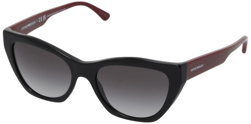 Emporio Armani Shiny Black Sunglasses Size 54 Women's EA4176,