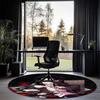 Demon Slayer Printed Round Rug Carpet Chair Rug Area Rug Entryway Doormats,for Office Chair Living Room Bedroom Kitchen Room.