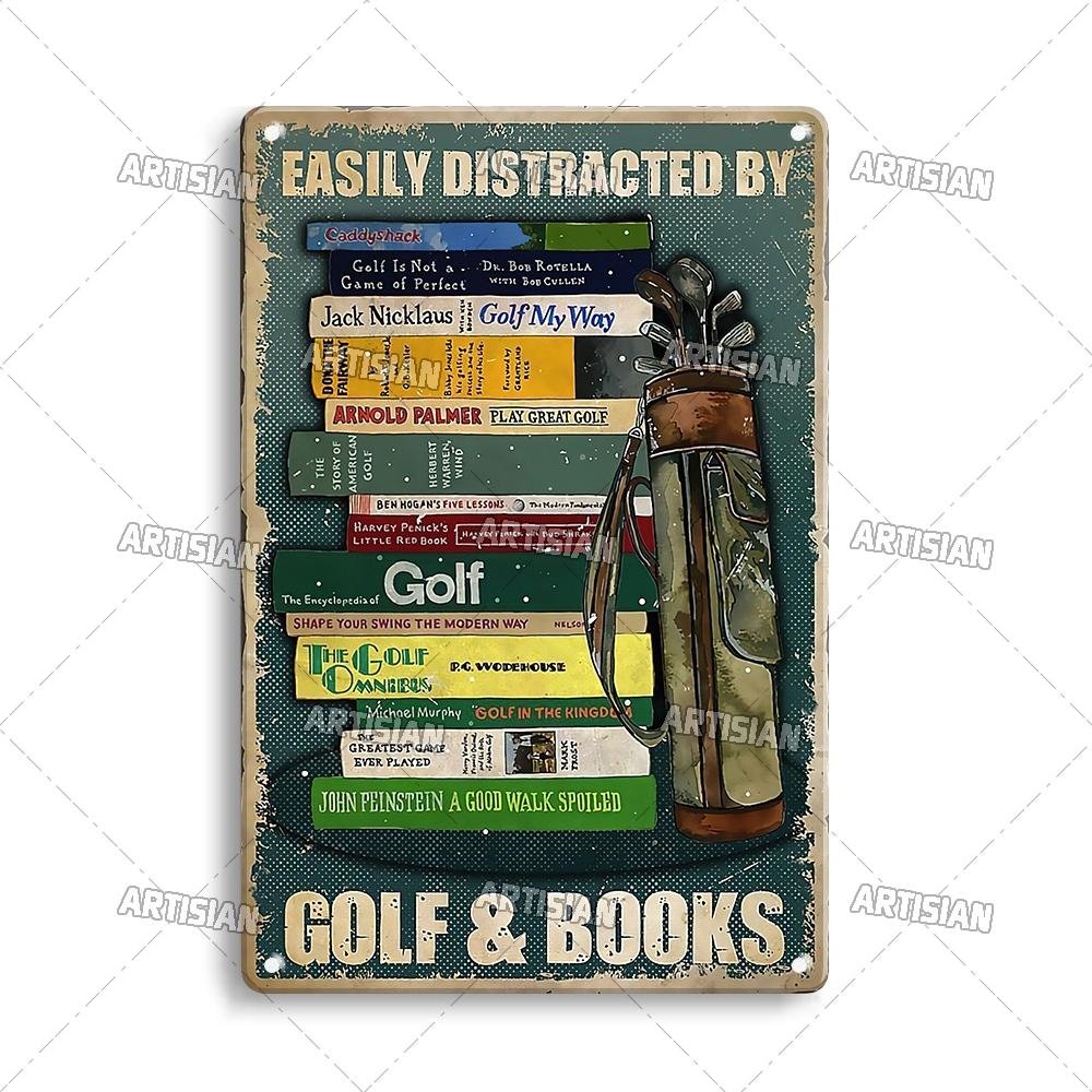 Artisian Reading Vintage Metal Sign Read Book Tin Plaque Girl Loves Books Classic Decorative Poster Wall Decor Garage Bar Pub