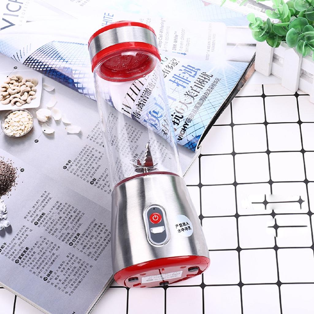 500ml 6 Klingen Mini Tragbarer USB Elektrischer Fruchtentsafter Mixer Maker Saft Shaker