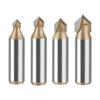 12mm Shank Alloy Steel Wood Router Bit 90°V Grooves Cutter Precise Ground Edges For Cabinetry Furniture Model Making