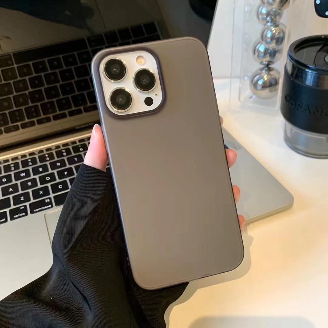 

Apple iPhone 13/14 Pro Max/15 Case: Ultra-Thin, Frosted PC, Skin-Feel, Translucent, Ice Mist. iPhone 17 Pro