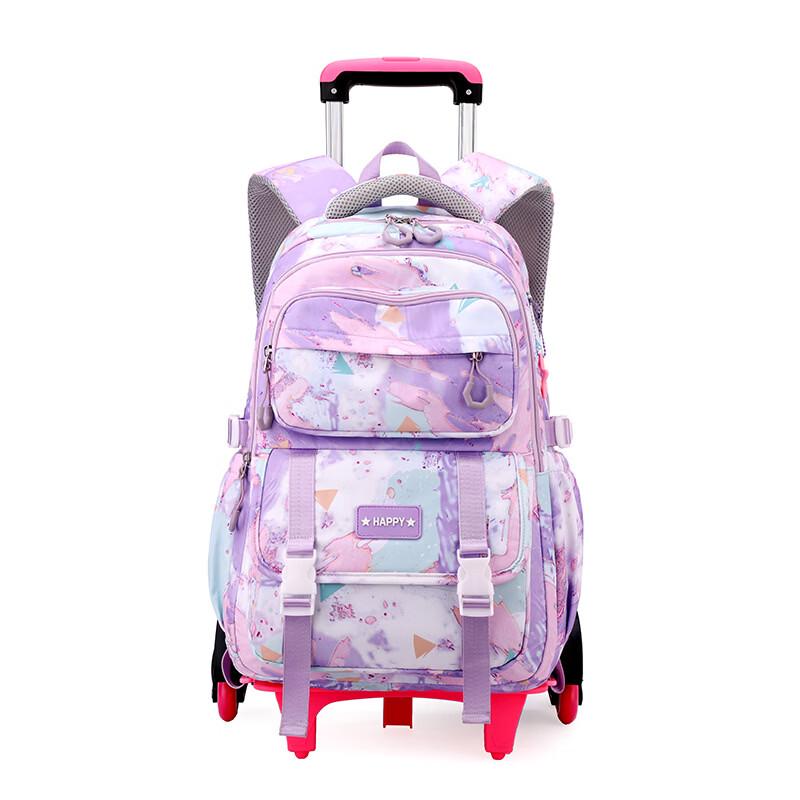 Li Shen Six-Wheel Trolley School Backpack