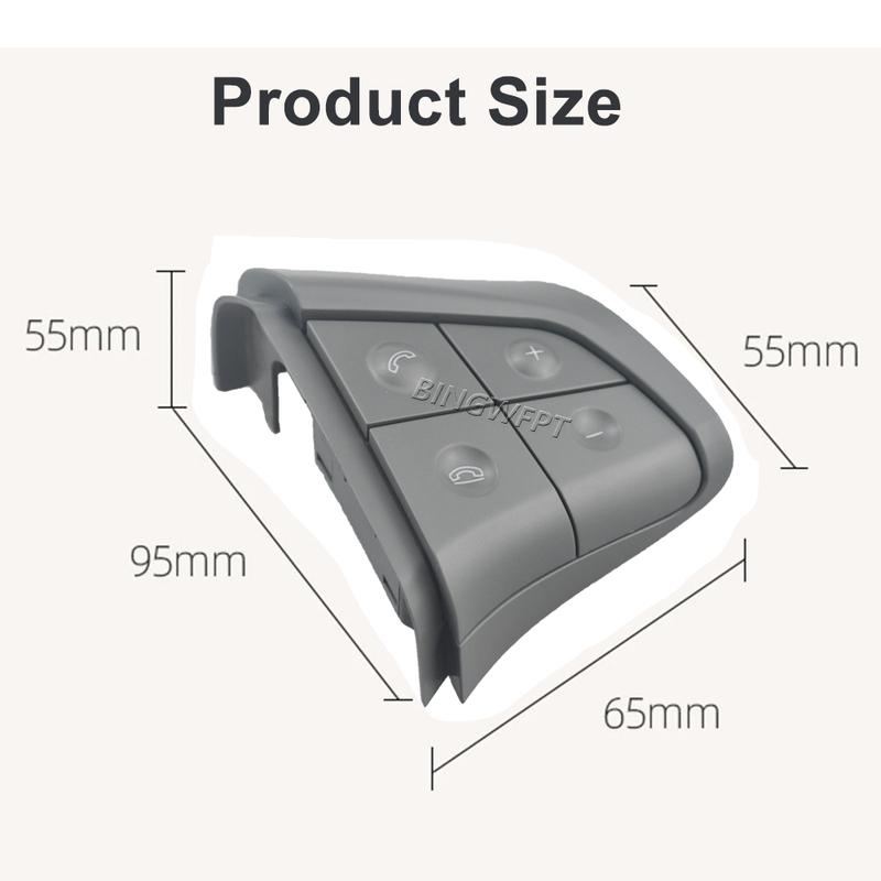 For Mercedes Benz Class GL W164 2006-2009 Car Steering Wheel Button switch panel Frame decoration Cover Interior Car Accessories