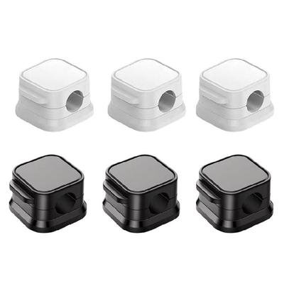 Magnetic Desk Cord Organizers Clip with Adhesive for Neat Cable Management In Office and Car