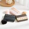 Hairball decorative polka dot printing mini change bag multi-card space interlayer small square bag card bag clutch bag