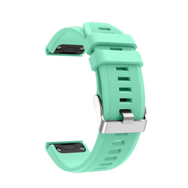 For Garmin Fenix 5 Silicone Watch Band(Black)